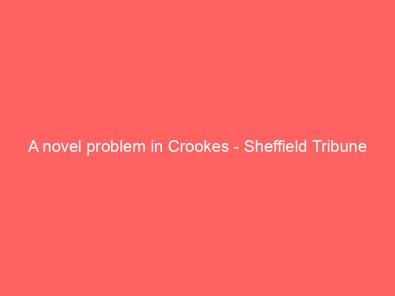 A novel problem in Crookes – Sheffield Tribune